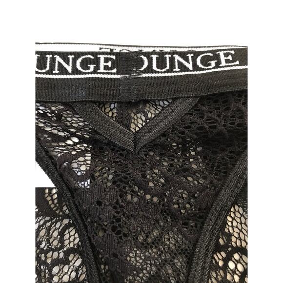 Lounge Lingerie Royal Balcony Lace Mesh Cut Out Thong - Picture 8 of 8